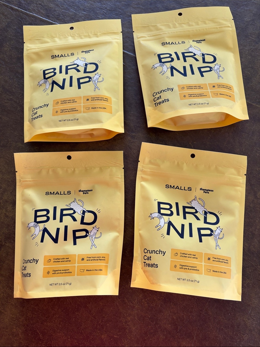 Bird Nip Crunchy Cat Treats – Yellow